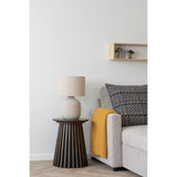 Osaka bijzettafel in gerookt eiken | ø40x50 cm | stoer en stijlvol