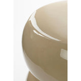 Vendi Bijzettafel - H44 x Ø35 cm - Keramiek - Crème