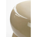 Vendi Bijzettafel - H44 x Ø35 cm - Keramiek - Crème