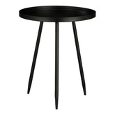 Flores - Chique bijzettafel zwart metaal