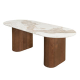 Eettafel Urban Chique – keramisch marmer 220x100 cm