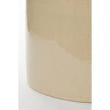 Vendi Bijzettafel - H44 x Ø35 cm - Keramiek - Crème