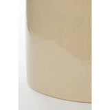 Vendi Bijzettafel - H44 x Ø35 cm - Keramiek - Crème