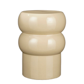 Vendi Bijzettafel - H44 x Ø35 cm - Keramiek - Crème