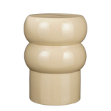 Vendi Bijzettafel - H44 x Ø35 cm - Keramiek - Crème