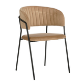 Moony Eetkamerstoel - Velvet - Beige