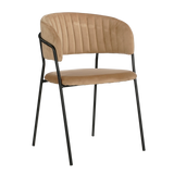 Moony Eetkamerstoel - Velvet - Beige