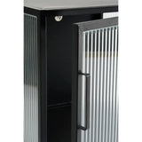 Clifton Nachtkastje – Stijlvol en compact design met geribbeld glas