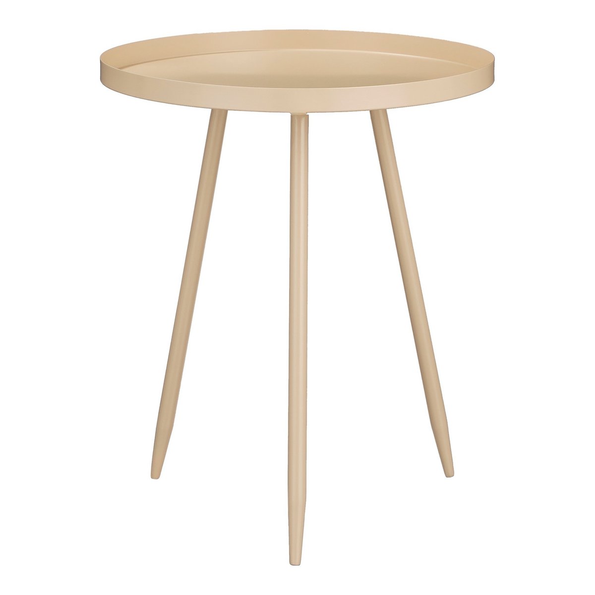 Flores Bijzettafel - Metaal - Beige