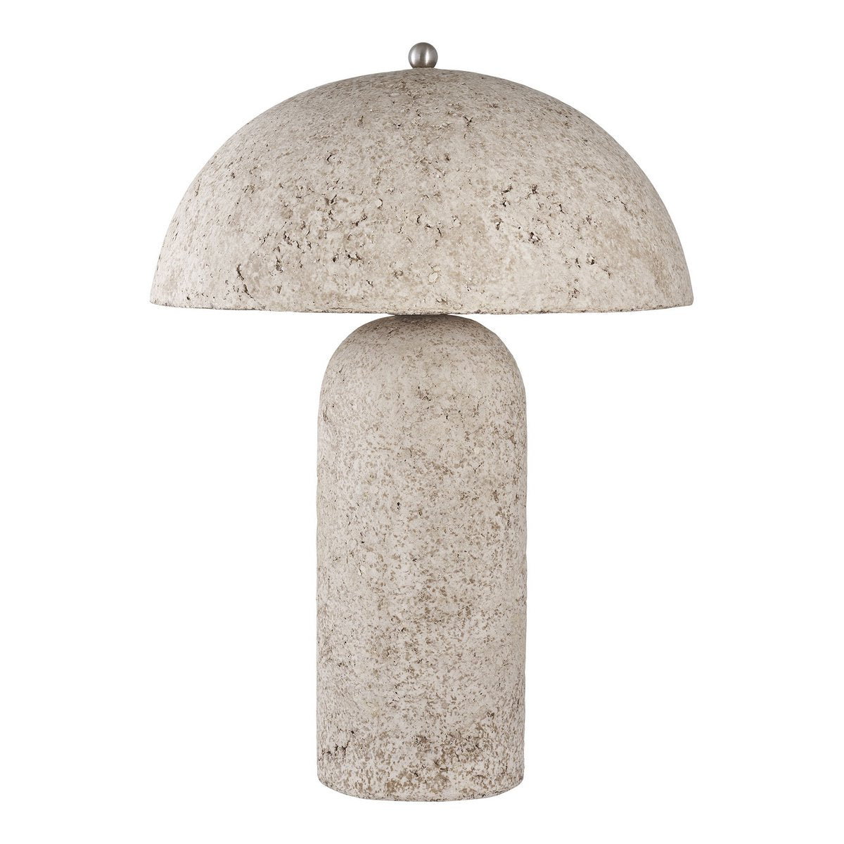 Astley - Unieke tafellamp van papier-maché - steengrijs