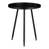 Flores - Chique bijzettafel zwart metaal