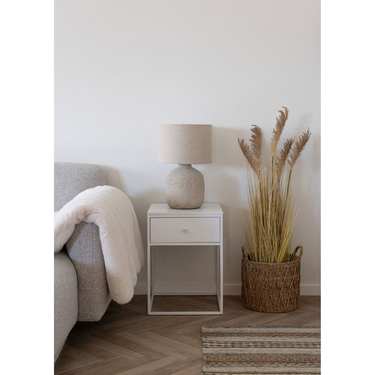 Bilby Tafellamp - Keramiek - Lichtbruin, beige
