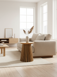 Bijzettafel Osaka Eiken ø40x50 cm | naturel en puur design
