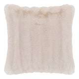 Galena kussen - bont-look, crème wit 45x45 cm – zacht en stijlvol
