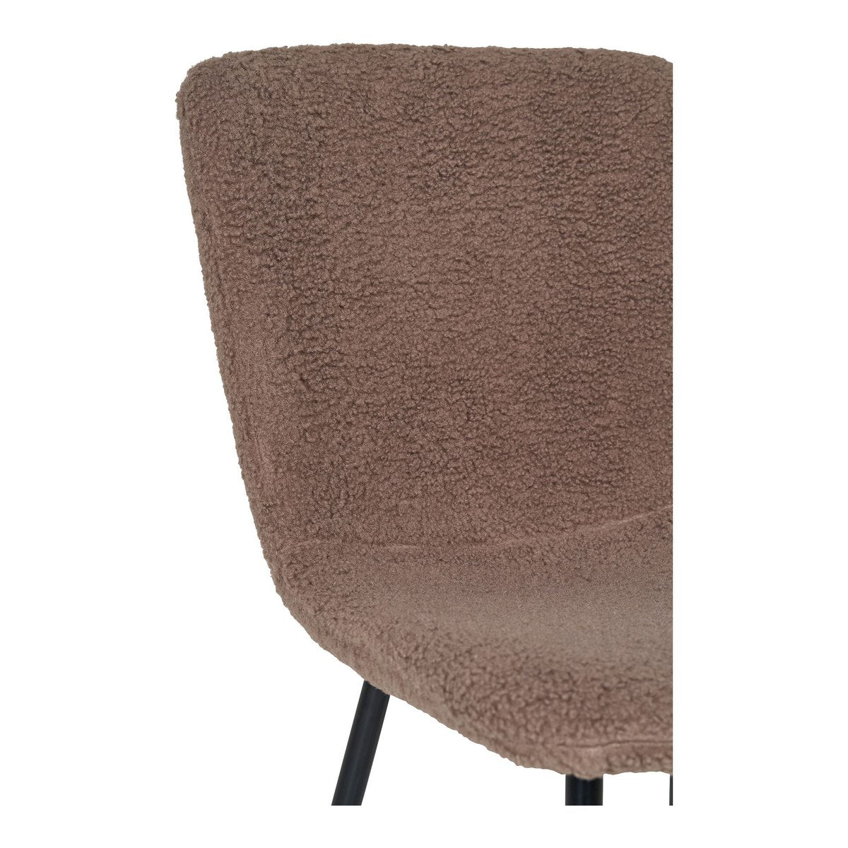 Halden Eetkamerstoel - Bruin Bouclé - Set van 2