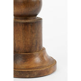 Philo kandelaar mangohout bruin 30 cm – stijlvolle dinerkaars houder