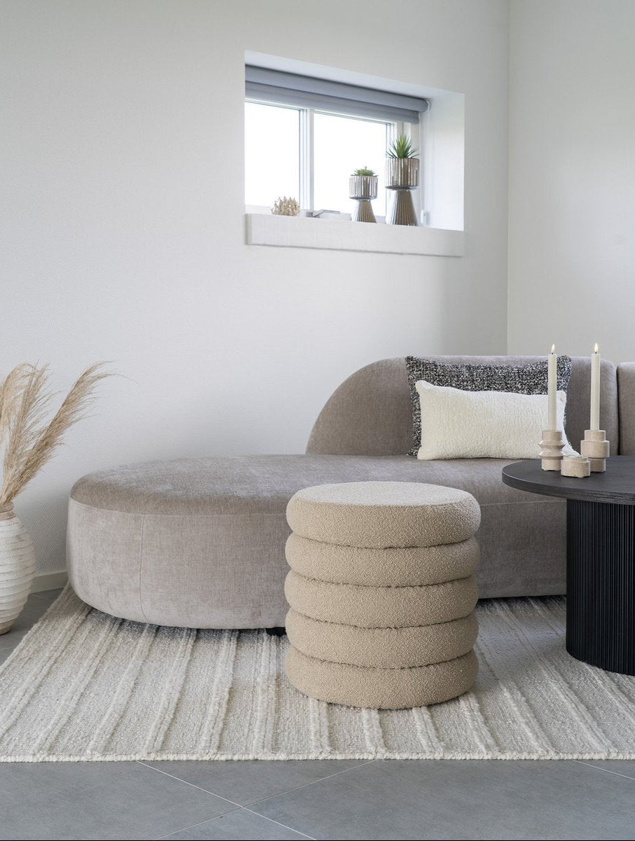 poef brooklyn beige boucle
